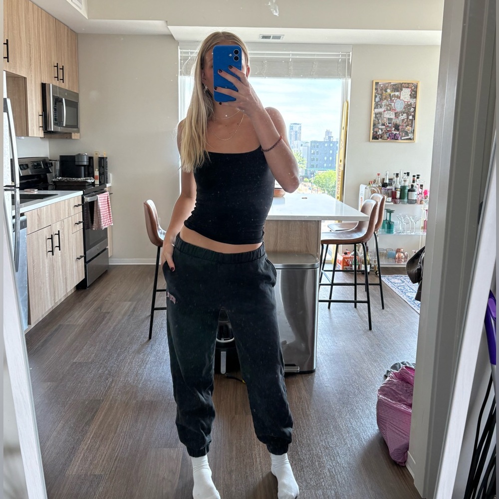 Women's Black Sweat Pants - Brandy Melville